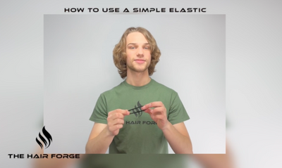 How to use a simple elastic; Men's Hair Accessories